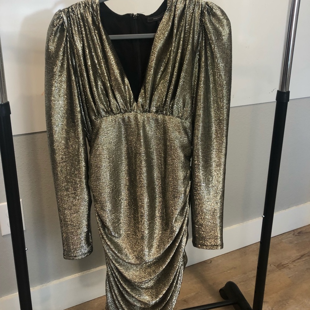 BCBG Max Azria Long Sleeve Holiday Dress
